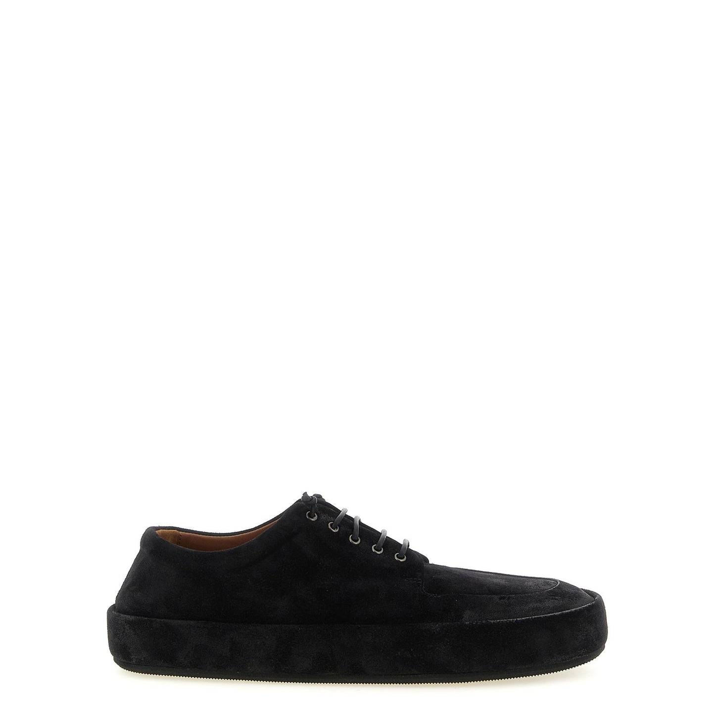 Marsell Black Calfskin Oxfords And Derbies
