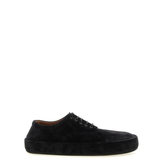 Marsell Black Calfskin Oxfords And Derbies