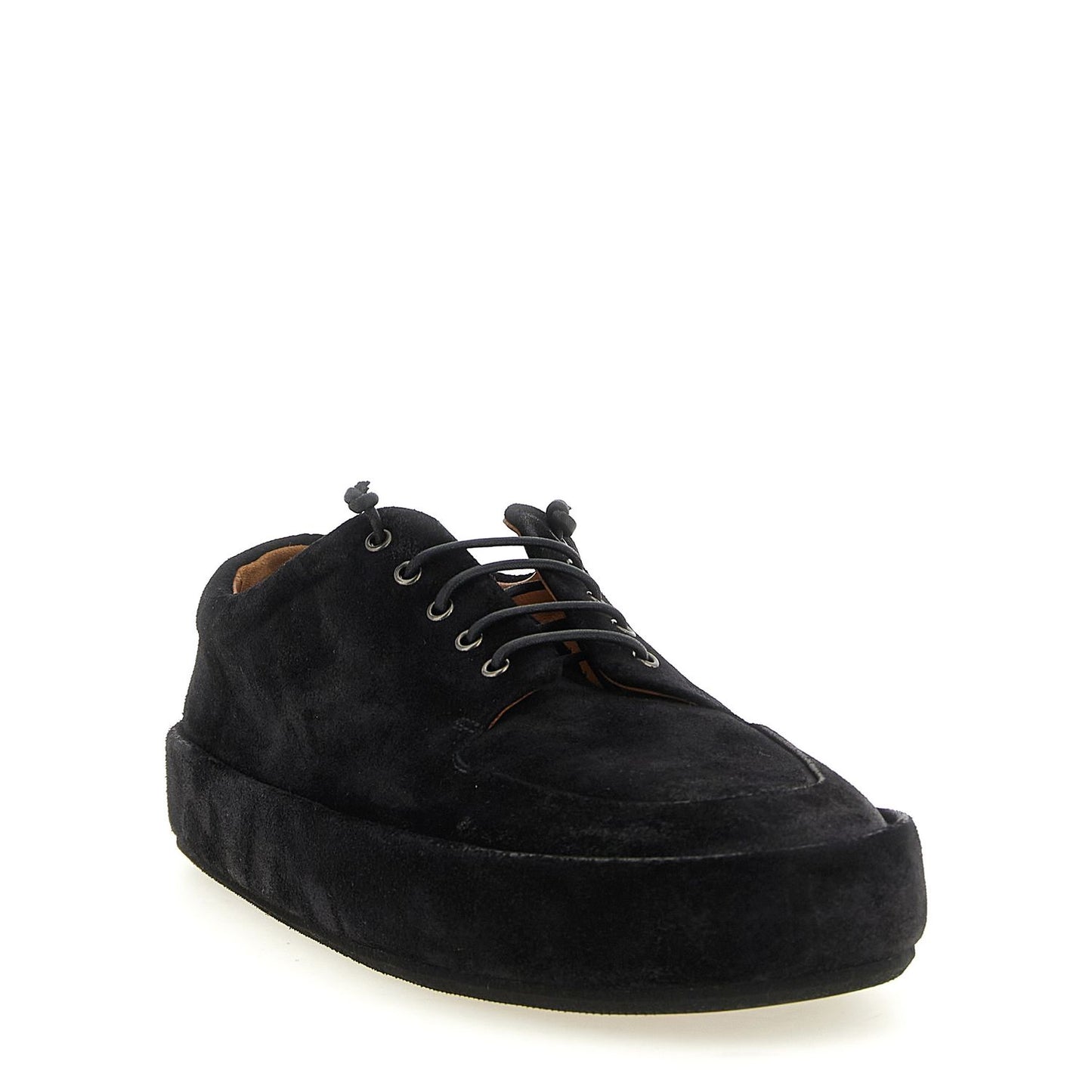 Marsell Black Calfskin Oxfords And Derbies