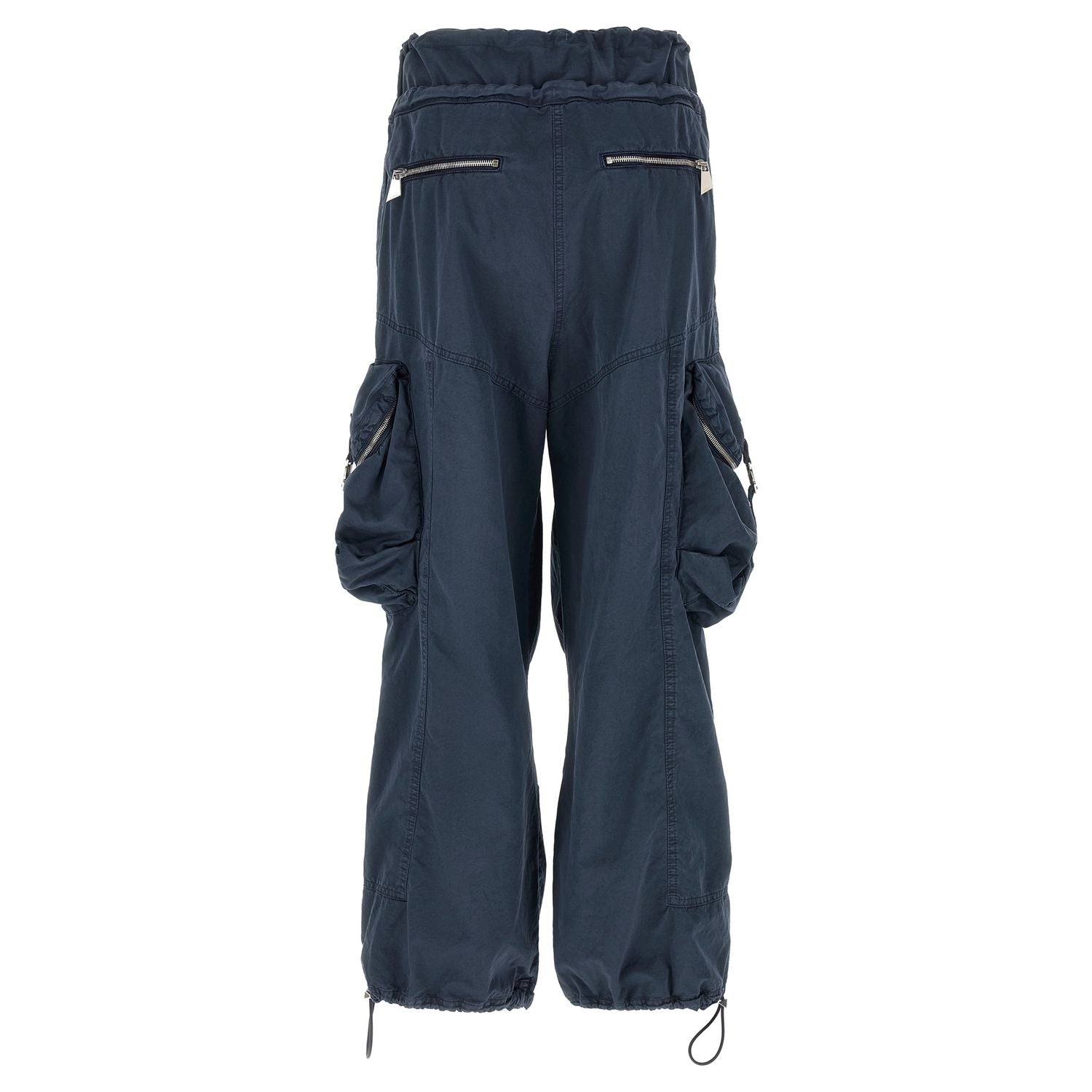 The Attico Blue Cotton Cargo Pants