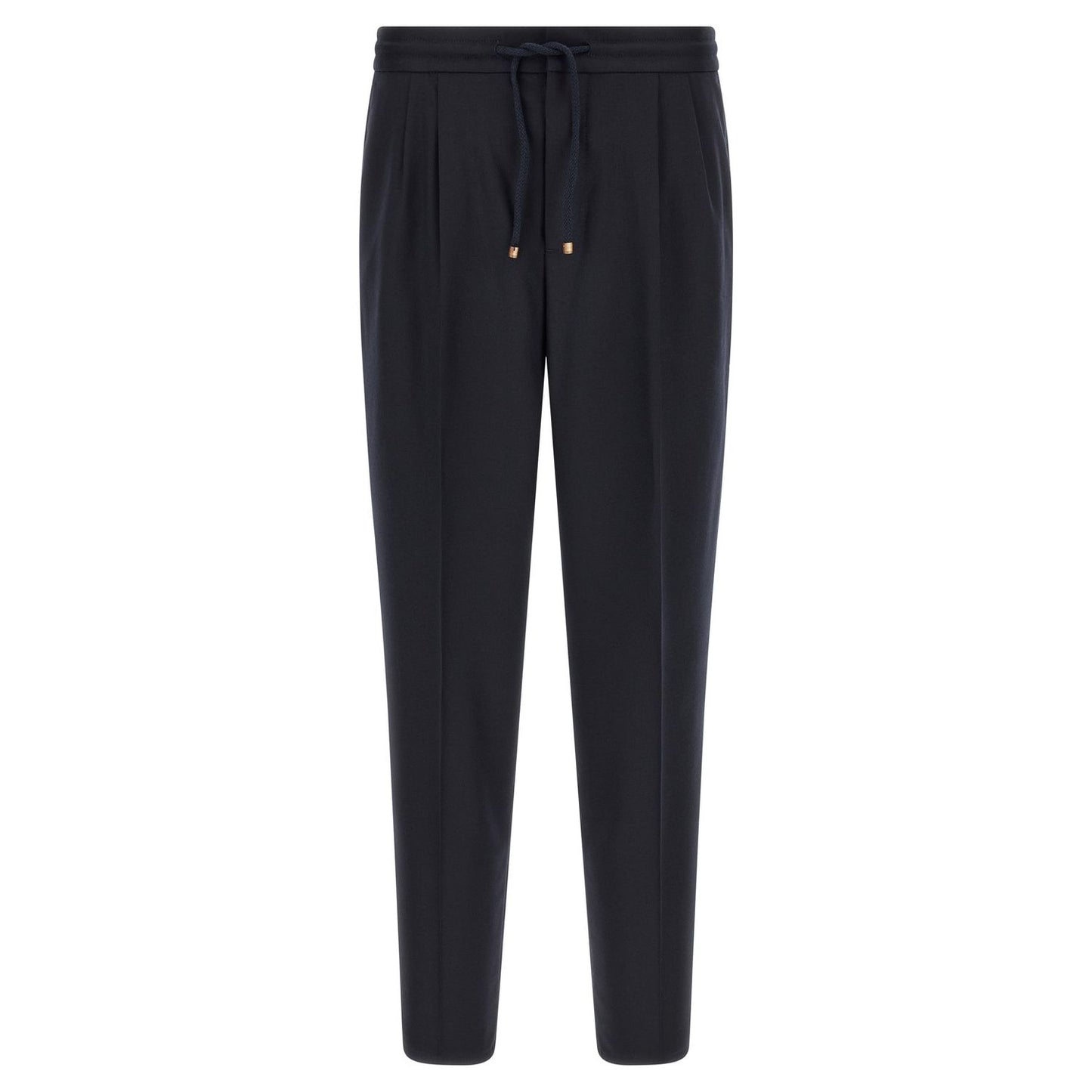 Brunello Cucinelli Blue Virgin Wool Casual Pants