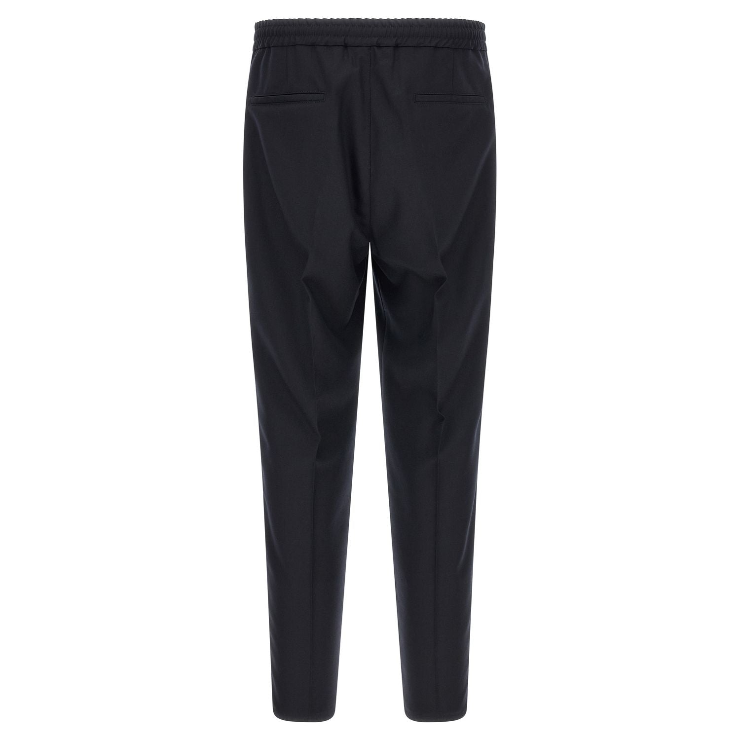 Brunello Cucinelli Blue Virgin Wool Casual Pants