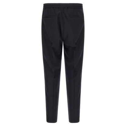 Brunello Cucinelli Blue Virgin Wool Casual Pants