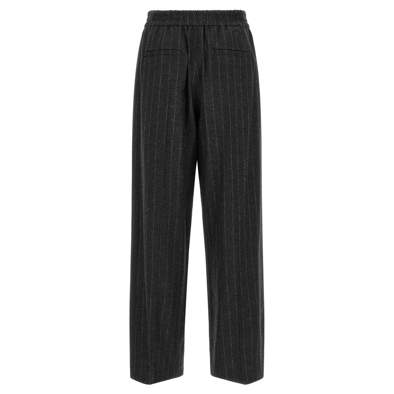 Brunello Cucinelli Gray Virgin Wool Casual Pants