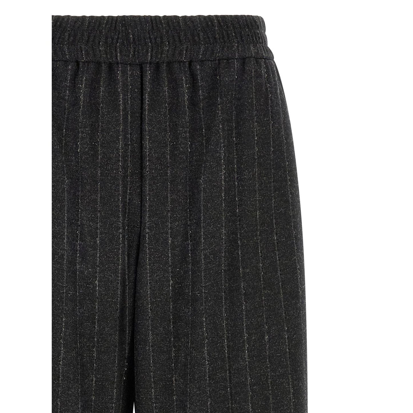 Brunello Cucinelli Gray Virgin Wool Casual Pants