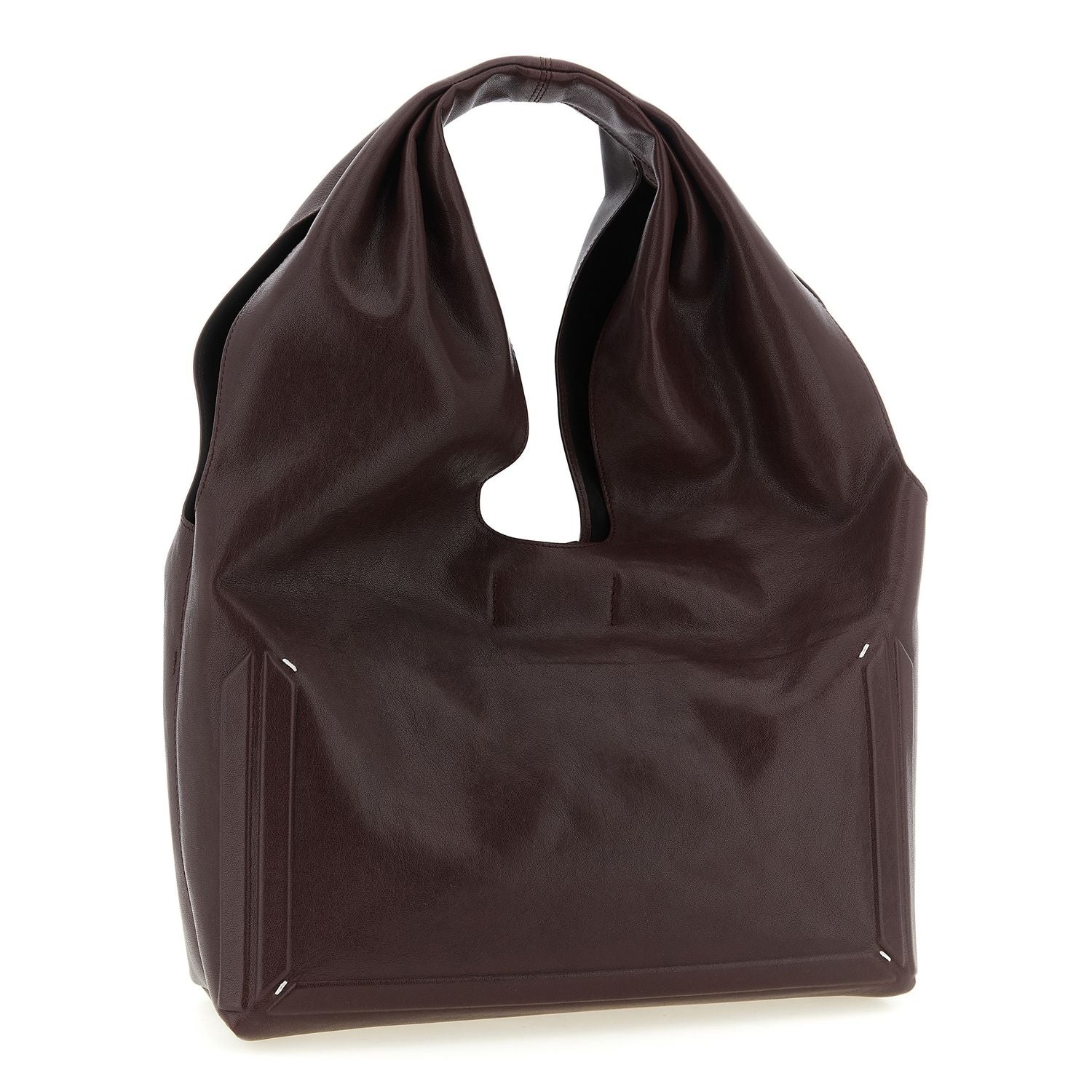 Maison Margiela Bordeaux Lamb Leather Shoulder Bag