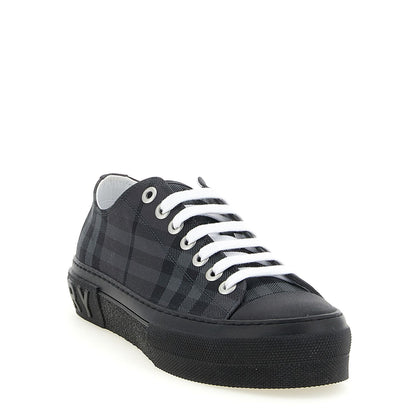 Burberry Gray Polyamide Low Top Sneakers