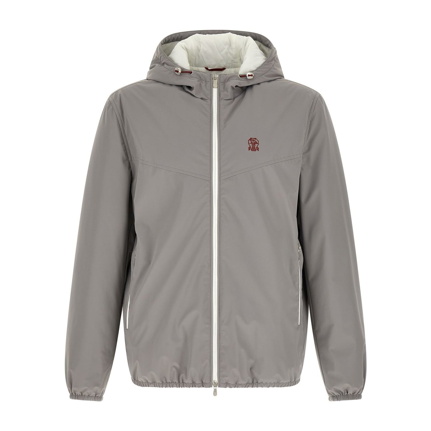 Brunello Cucinelli Gray Polyamide Shell Jacket
