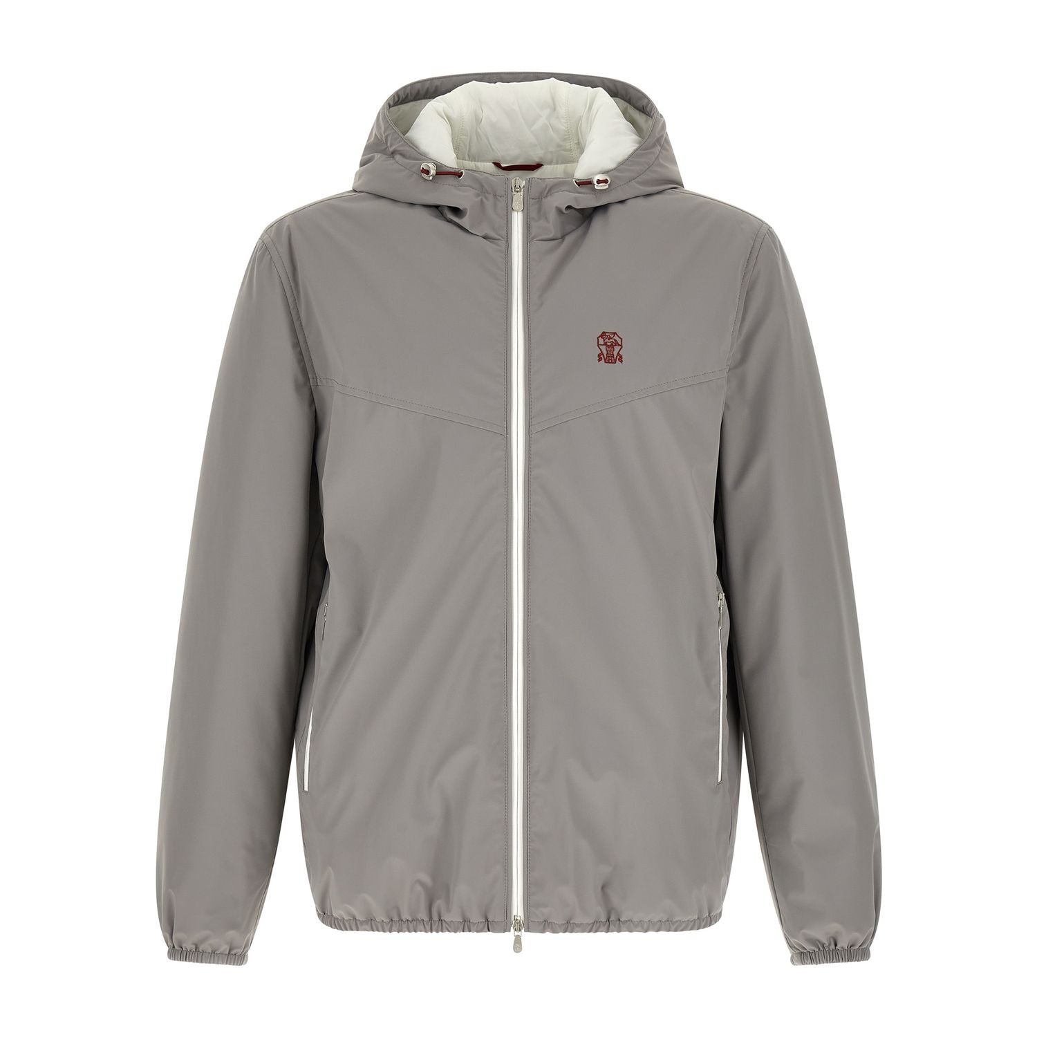 Brunello Cucinelli Gray Polyamide Shell Jacket