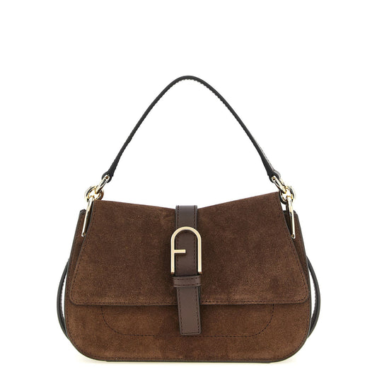 Furla Brown Calfskin Handbag