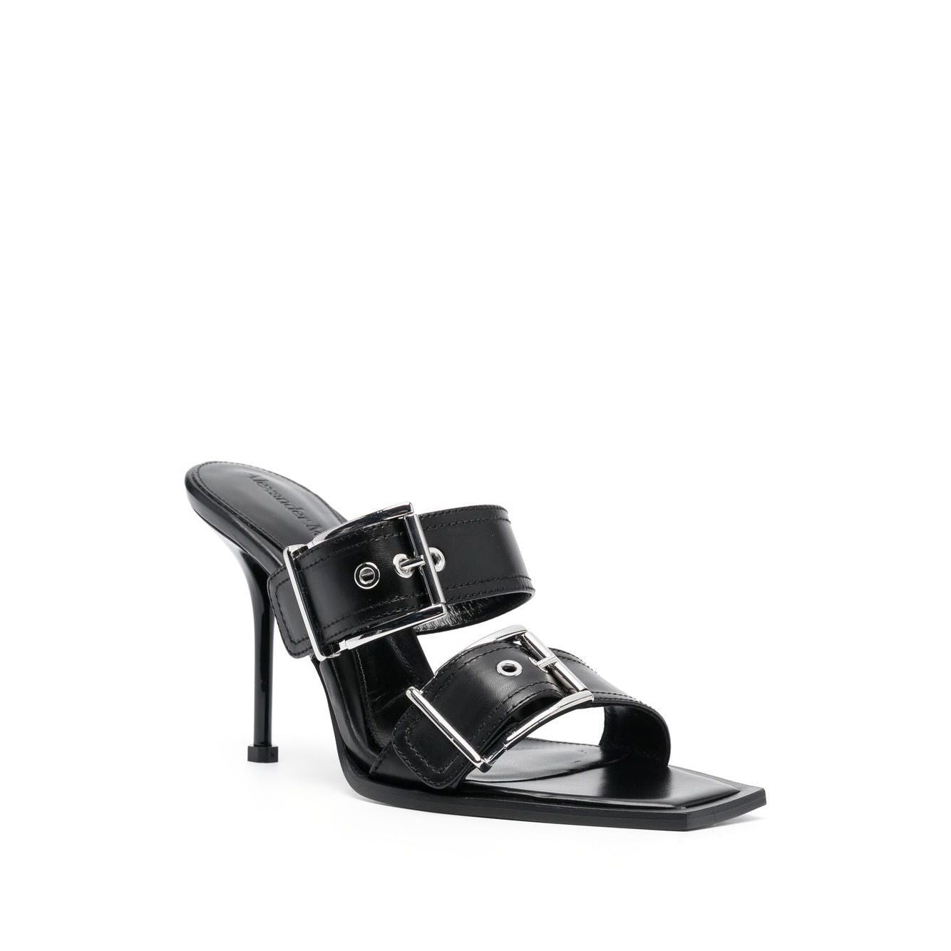 Alexander McQueen 100mm Buckled Leather Sandals