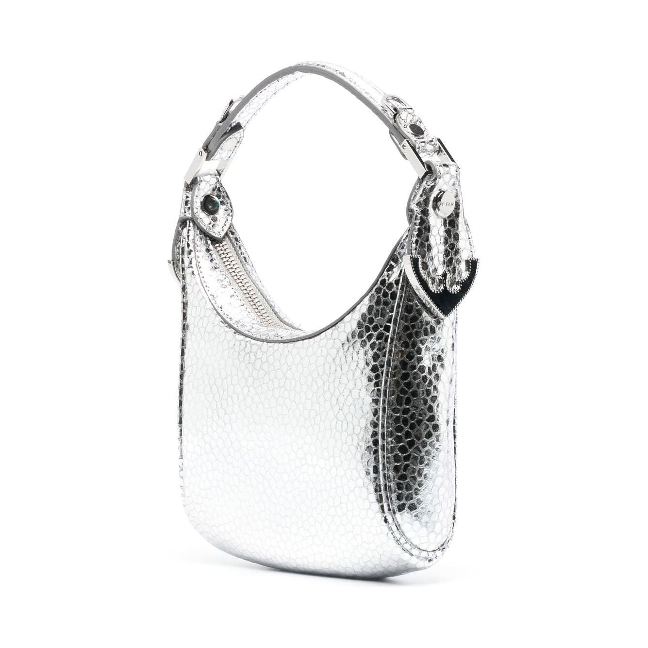 By Far Pre Cosmo metallic top-handle bag 23CRCMSASVFLGSMASV