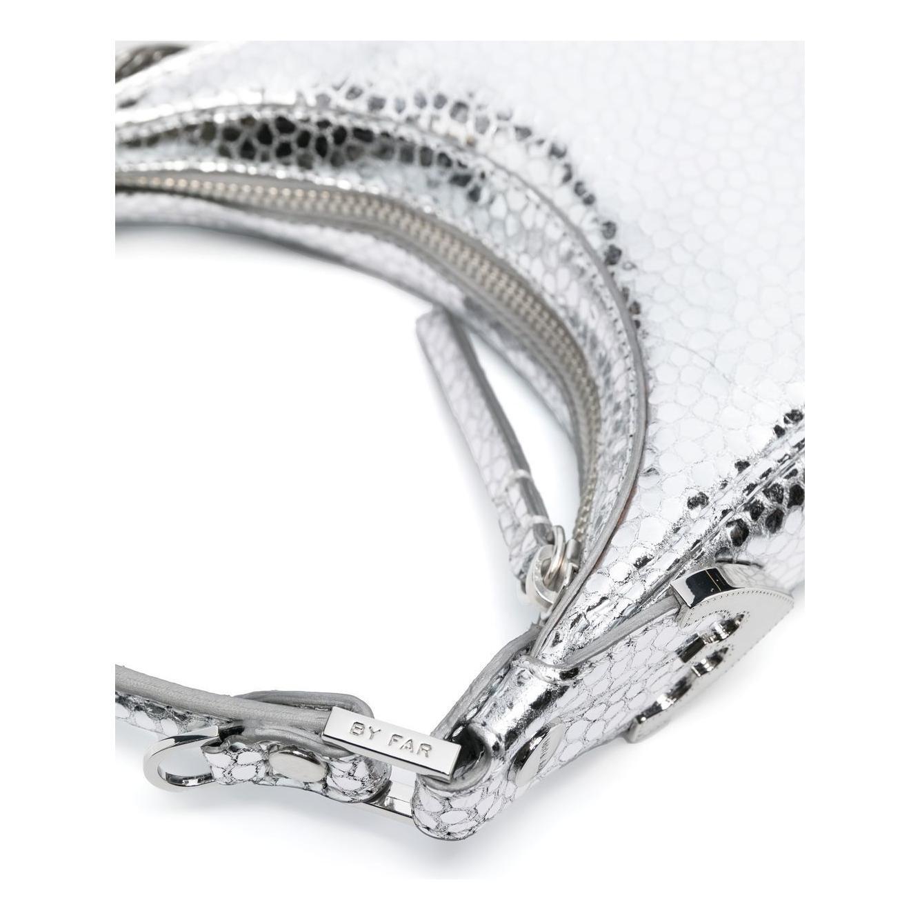 By Far Pre Cosmo metallic top-handle bag 23CRCMSASVFLGSMASV