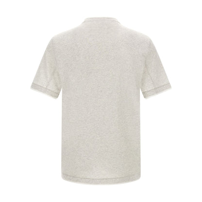 Brunello Cucinelli Gray Cotton T-Shirt