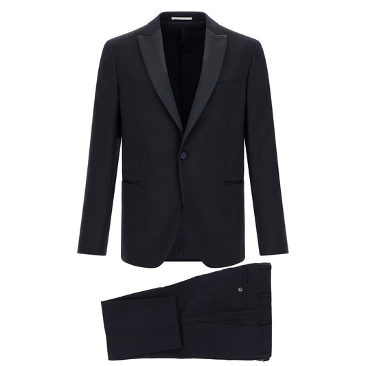 Pal Zileri Black Wool Two-Piece Suit