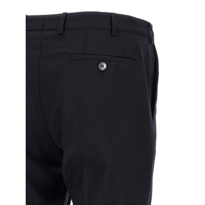 Pal Zileri Black Wool Two-Piece Suit
