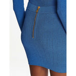 Balmain Button-detail knitted miniskirt Skirts