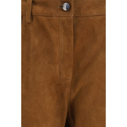 Magda Butrym Brown Lambskin Pants
