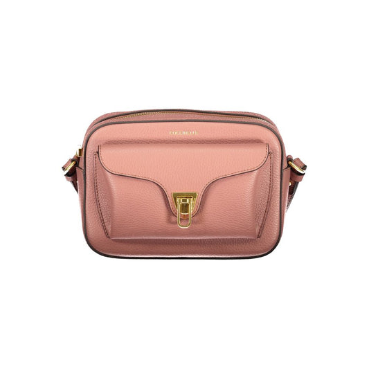 Coccinelle Pink Leather Women's Bag