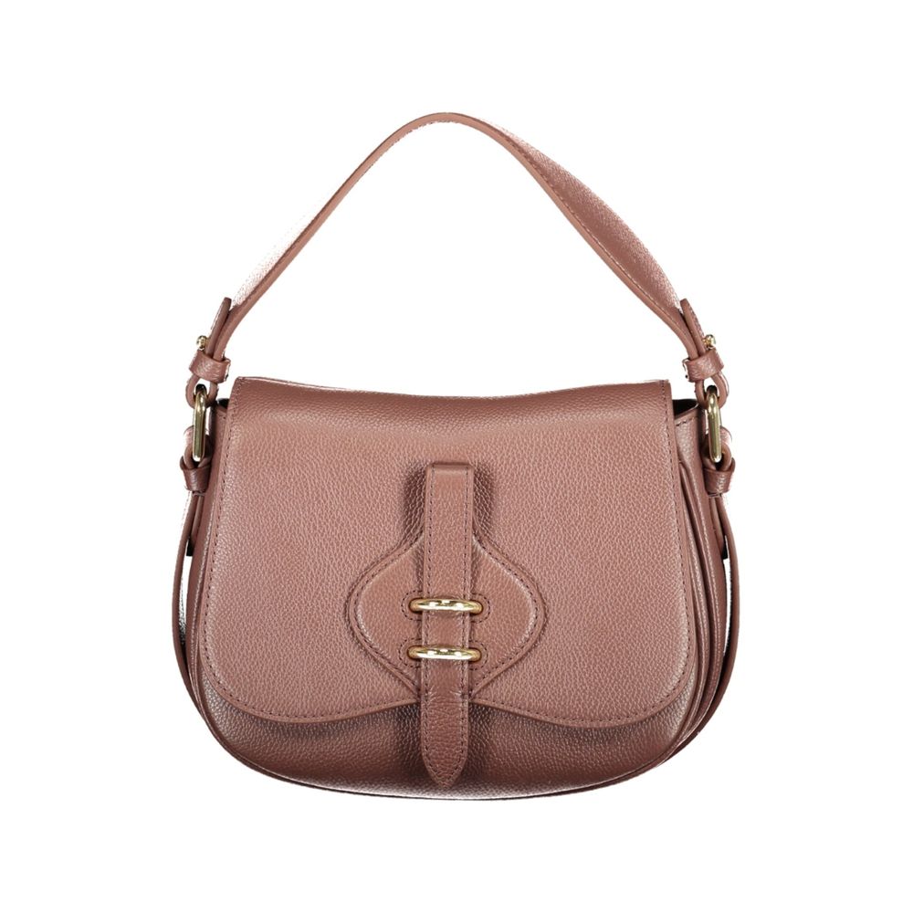 Coccinelle Brown Leather Women's Bag with Adjustable Strap