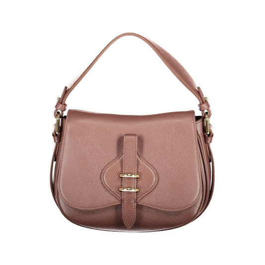 Coccinelle Brown Leather Women's Bag with Adjustable Strap