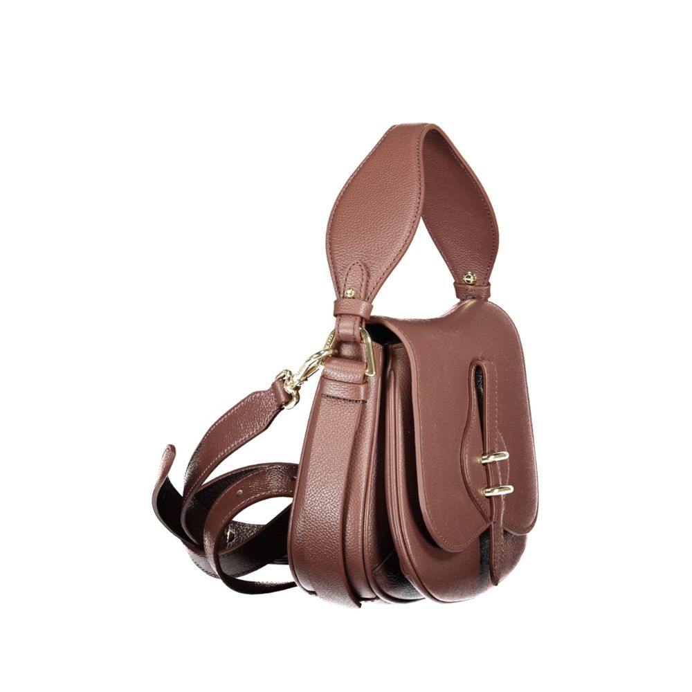 Coccinelle Brown Leather Women's Bag with Adjustable Strap