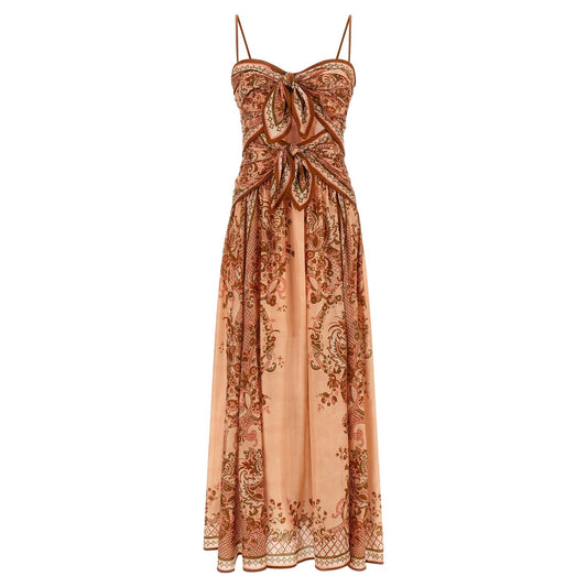 Zimmermann Multicolor Silk Midi Dress