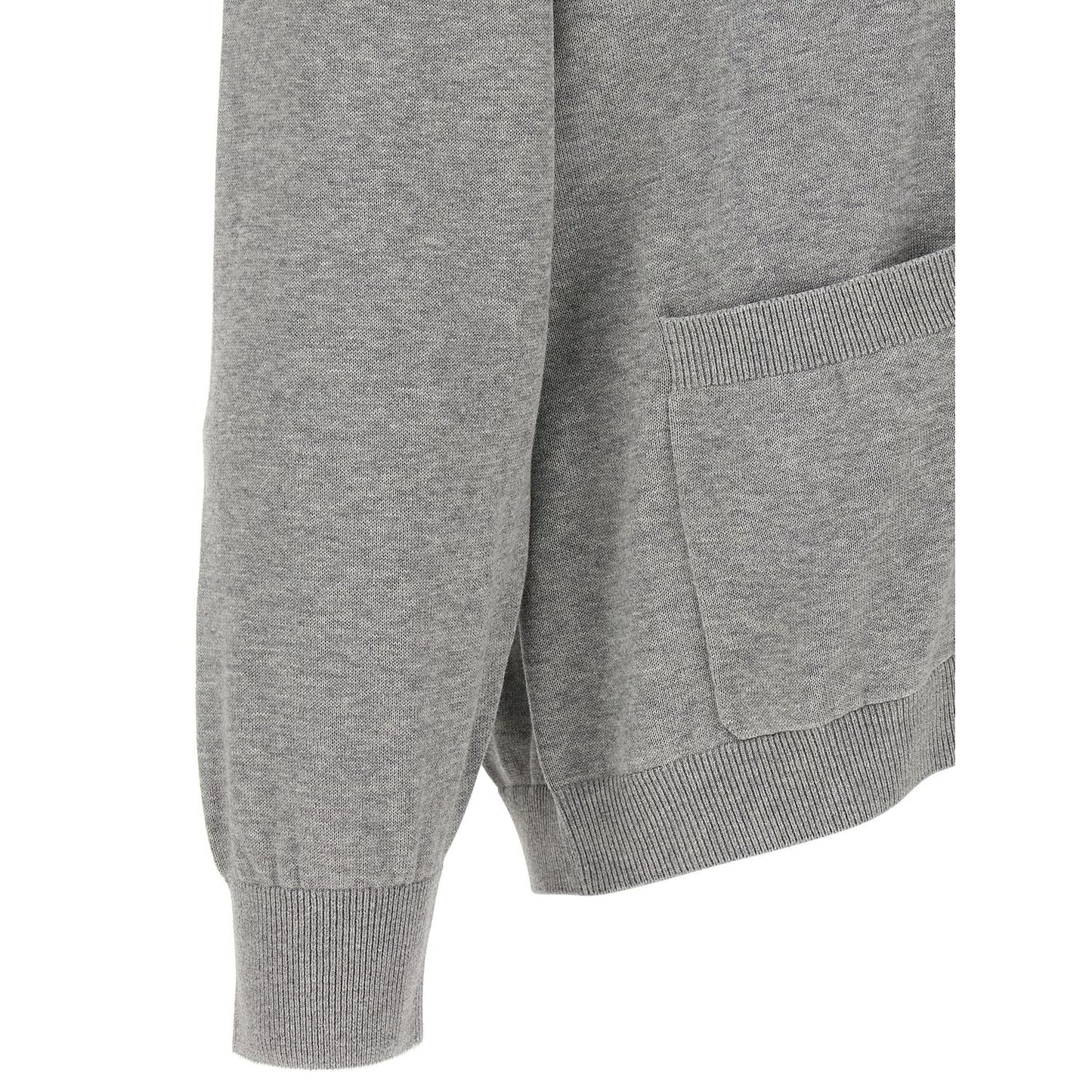 Brunello Cucinelli Gray Cotton Cardigan