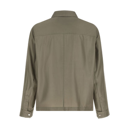 Brunello Cucinelli Bicolor Silk Full-Length Jacket