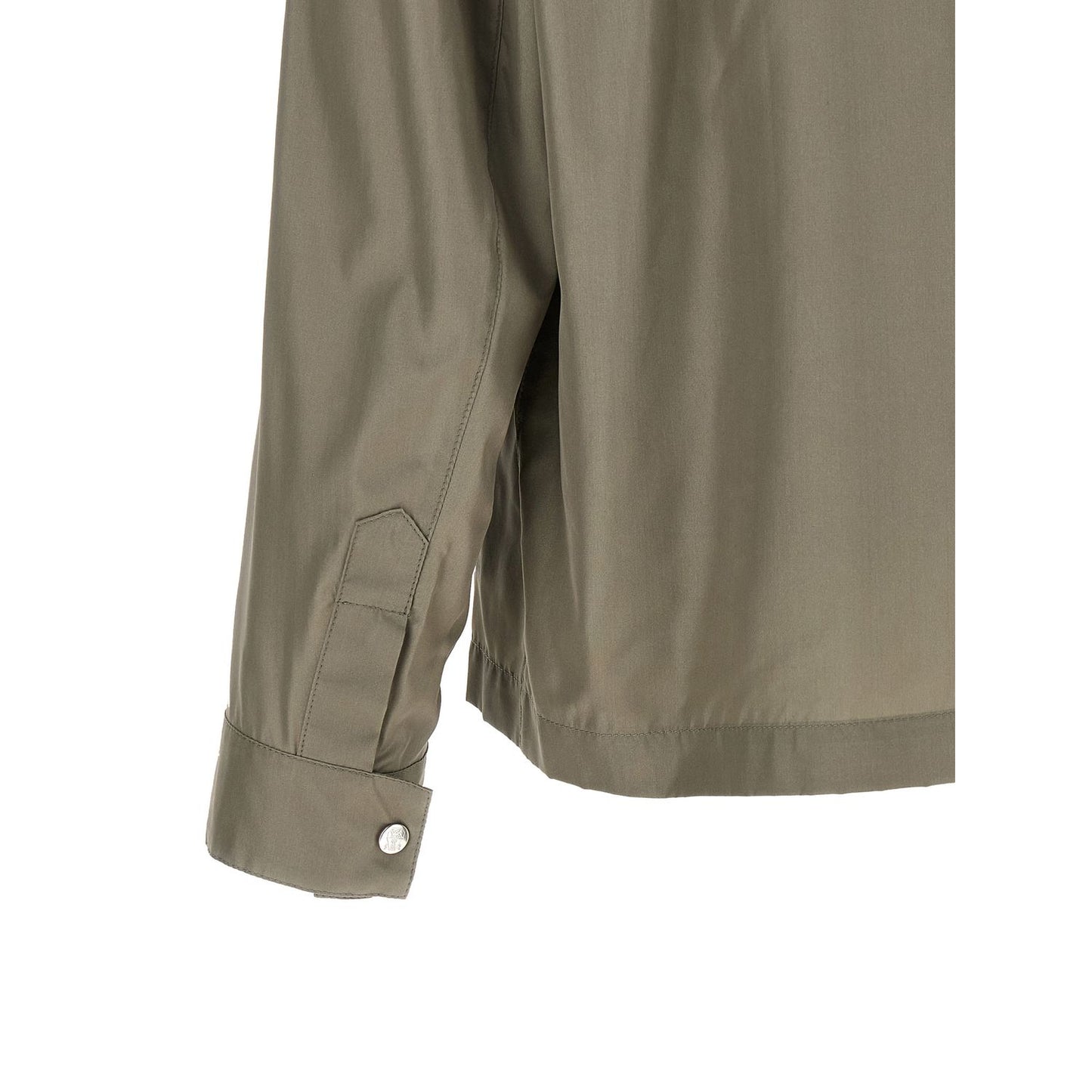 Brunello Cucinelli Bicolor Silk Full-Length Jacket