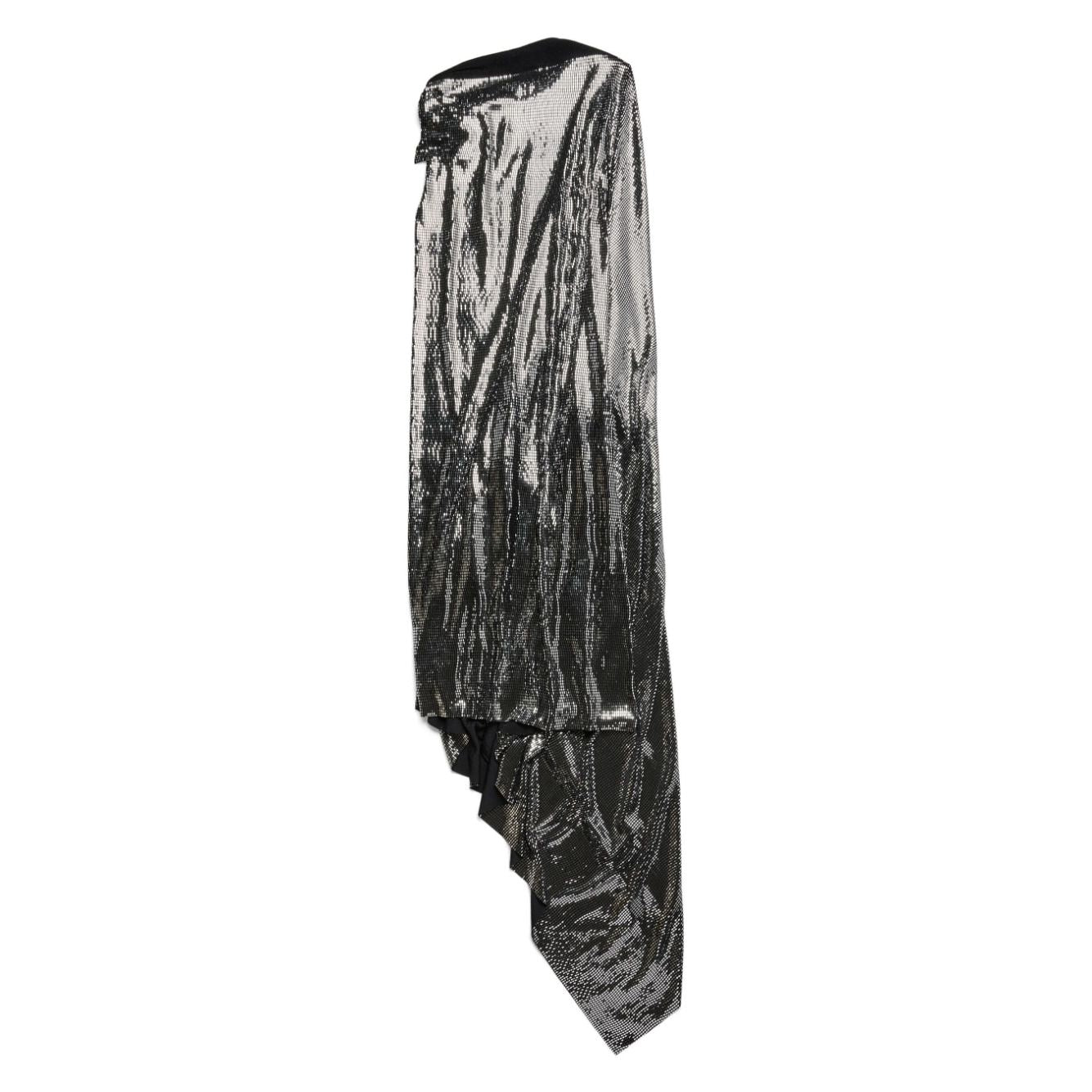Balenciaga Metallic Effect Midi Dress Dresses