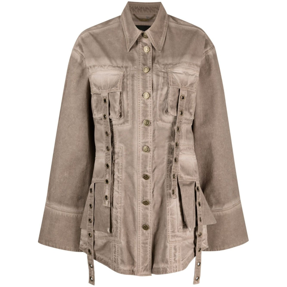 Blumarine Coats Brown Jackets