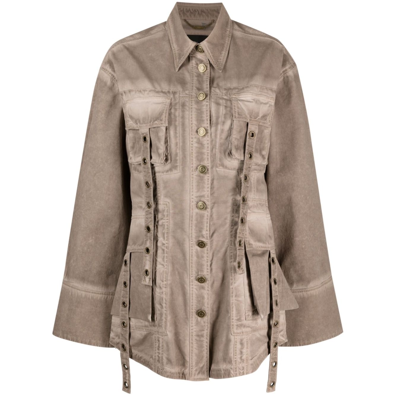 Blumarine Coats Brown Jackets