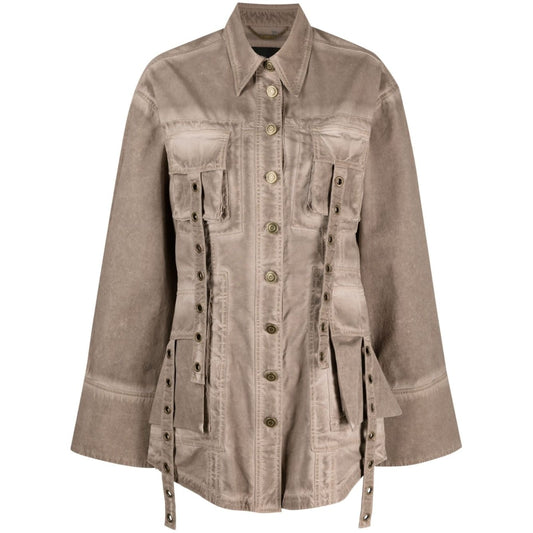 Blumarine Coats Brown Jackets
