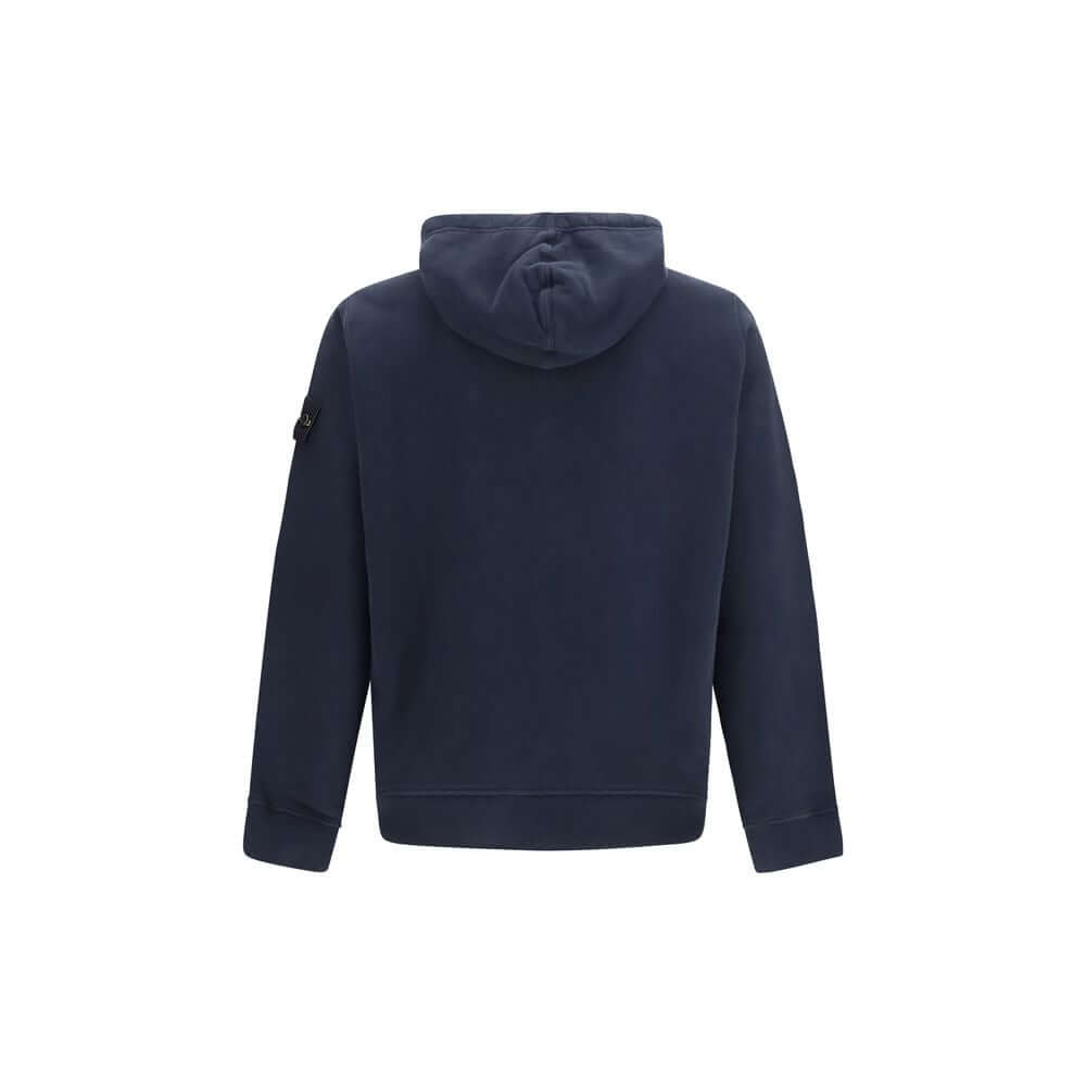 Stone Island Blue Cotton Sweatshirt
