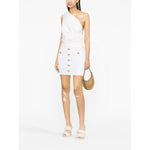 Balmain Ribbed-knit mini skirt Skirts