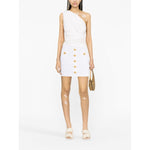 Balmain Ribbed-knit mini skirt Skirts