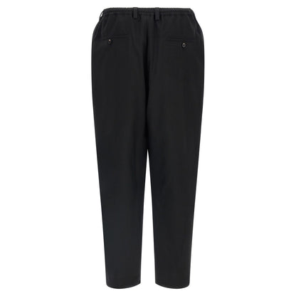 Marni Black Virgin Wool Cropped Pants