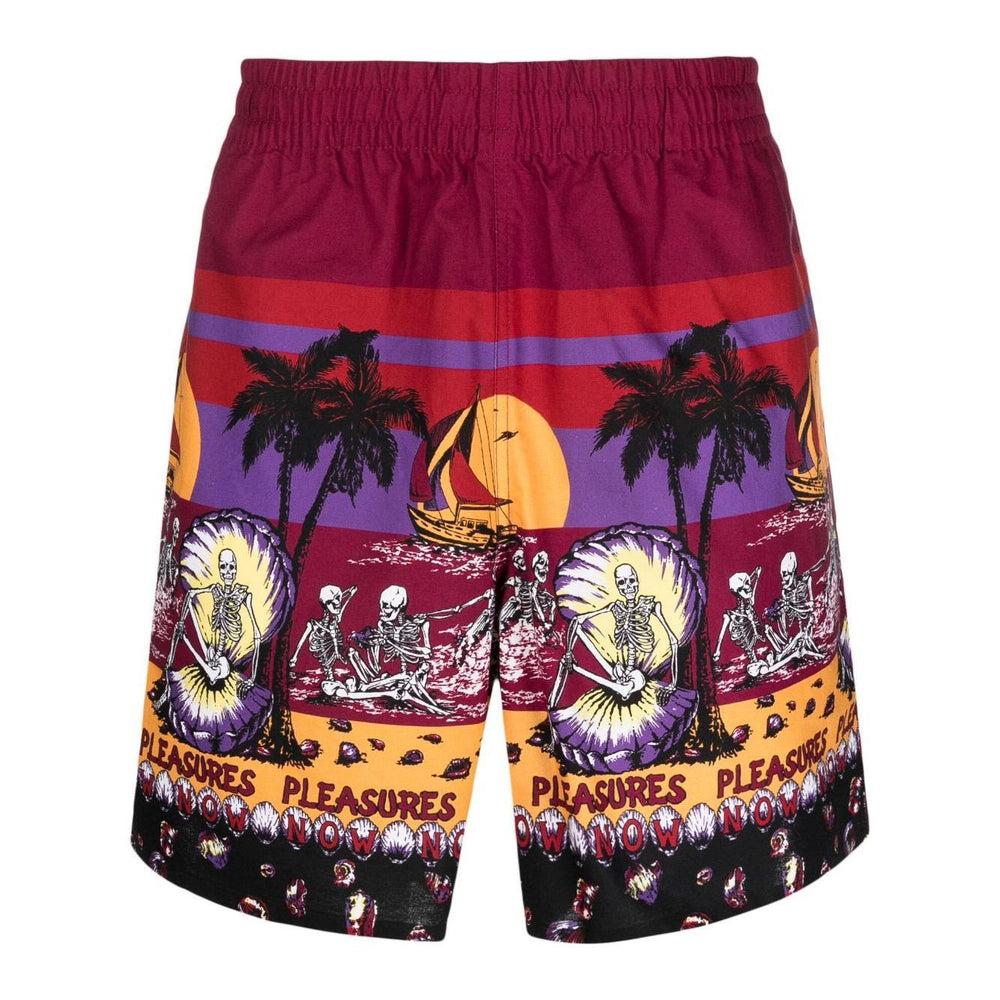 Pleasures Shorts Bordeaux P23SU031BURGUNDY