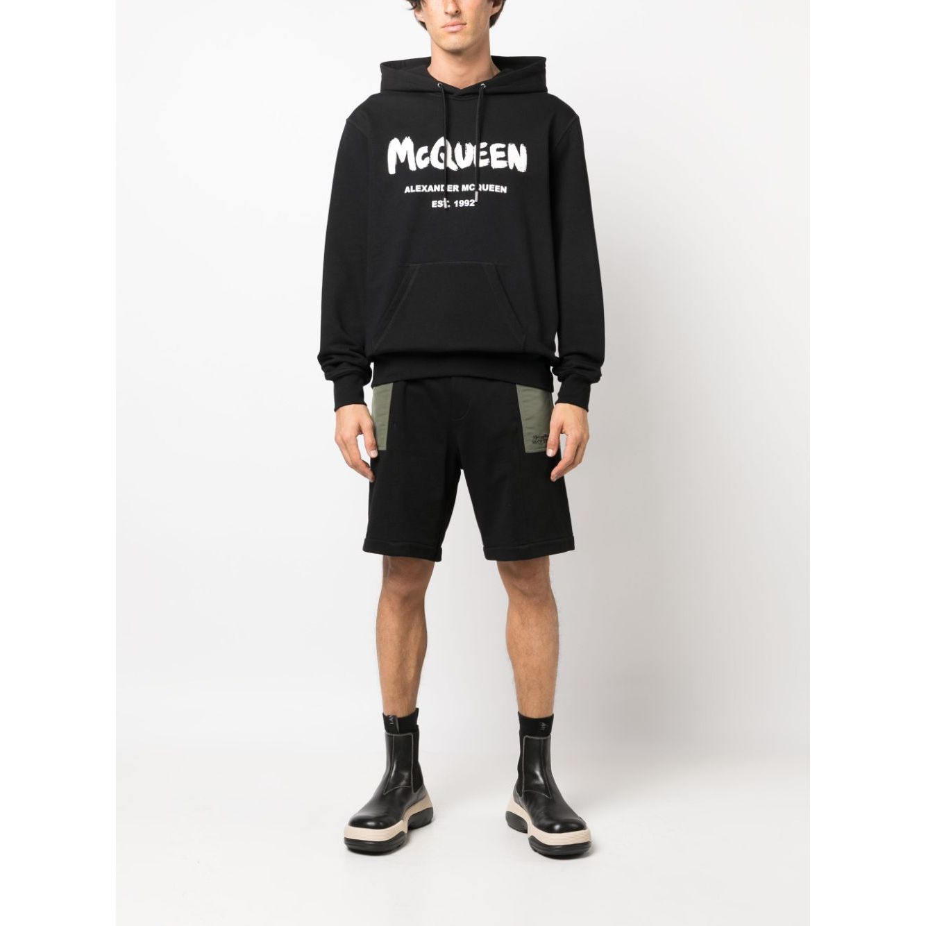 Alexander McQueen two-tone Elasticated Track Shorts