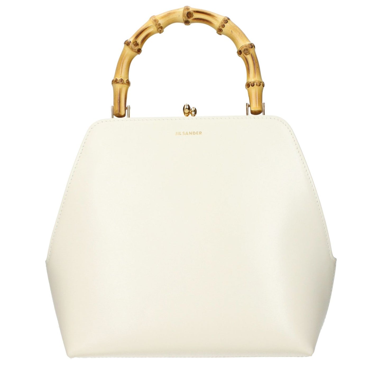 Jil Sander Beige Leather Handbag