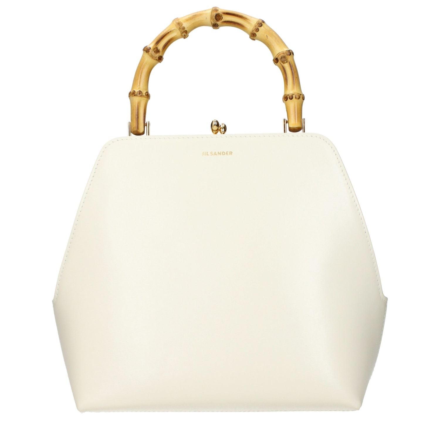 Jil Sander Beige Leather Handbag