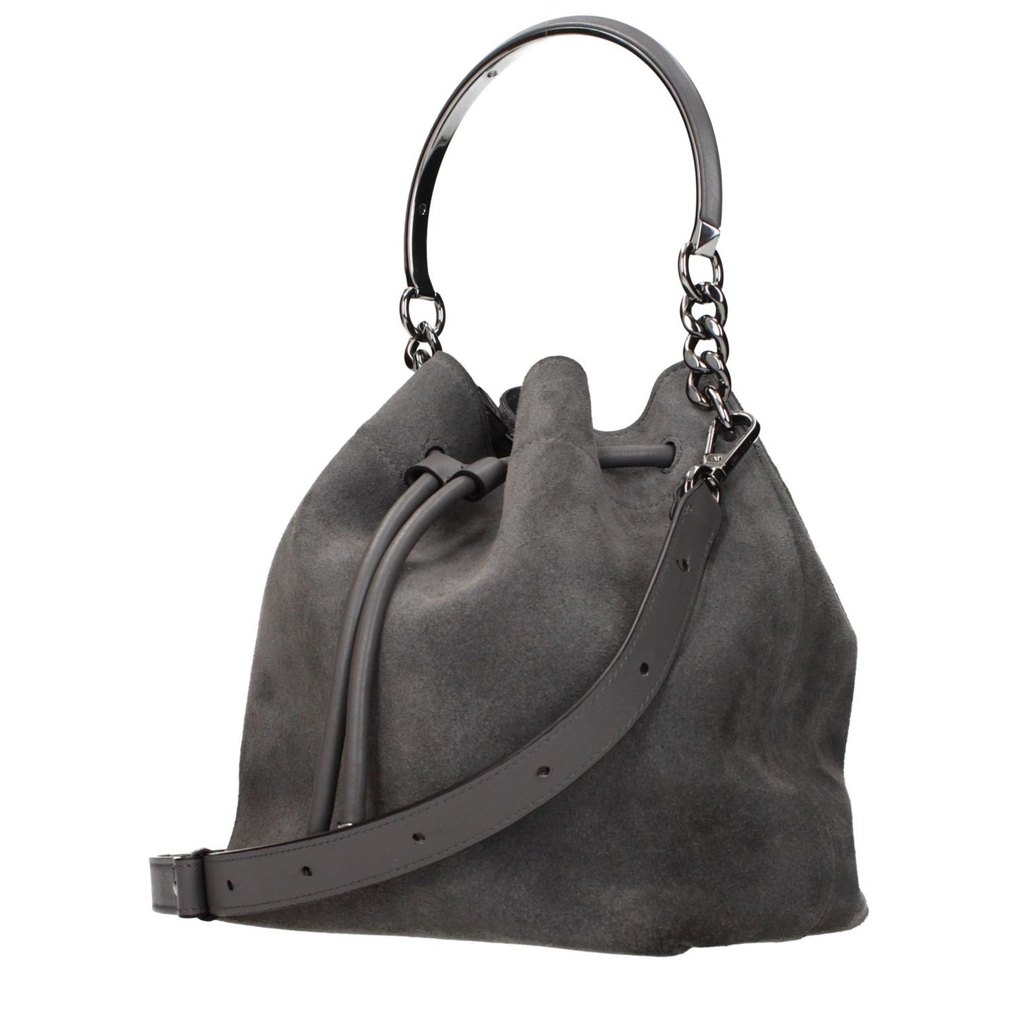 Jimmy Choo Gray Leather Handbag