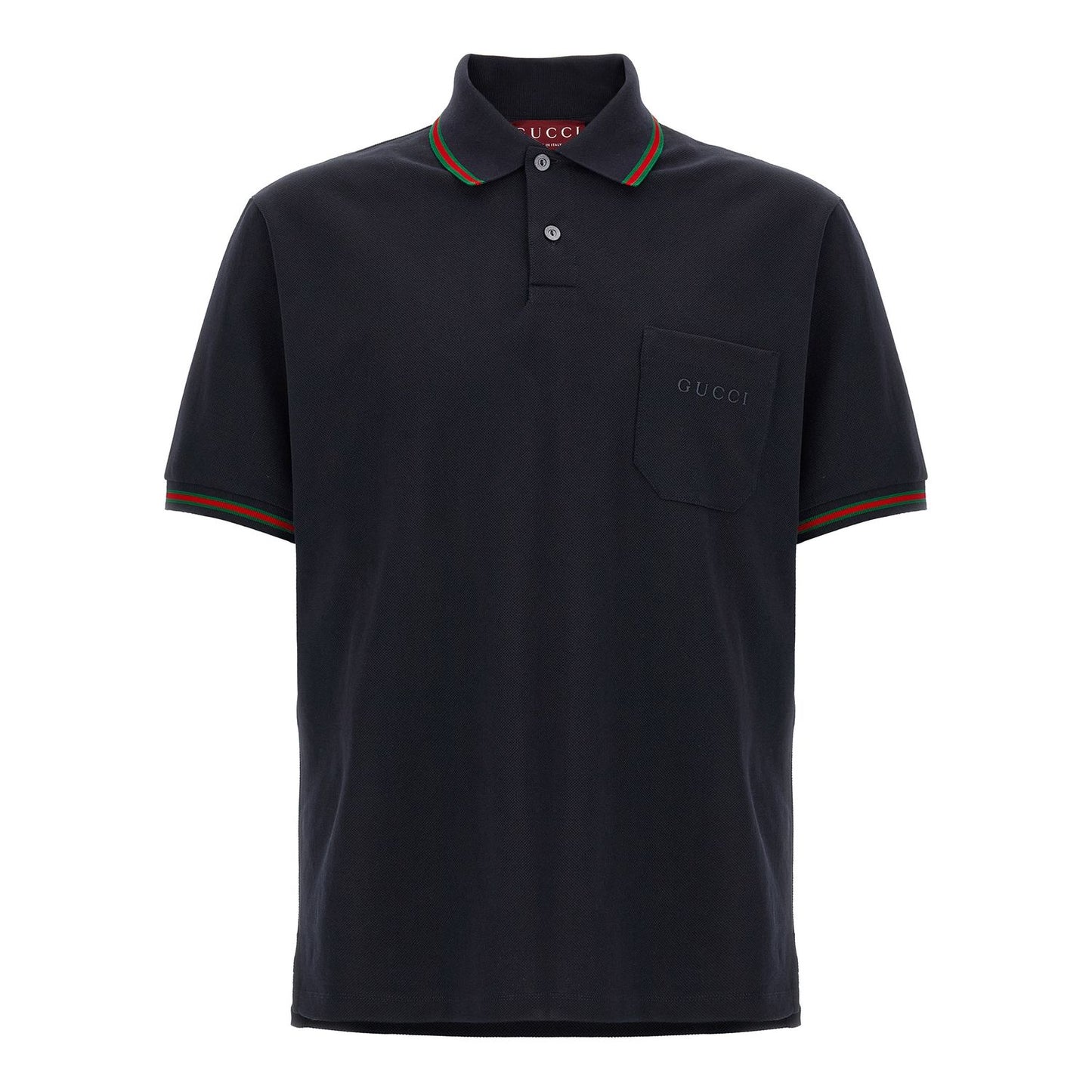 Gucci Blue Cotton Polo Shirt