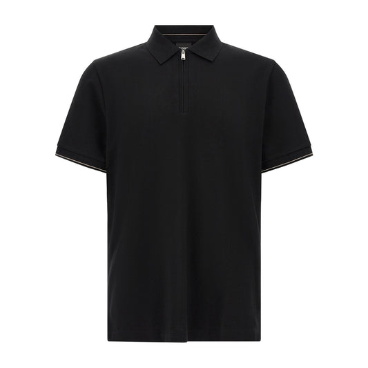 Hugo Boss Black Cotton Polo Shirt