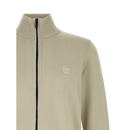 Hugo Boss Beige Cotton Cardigan