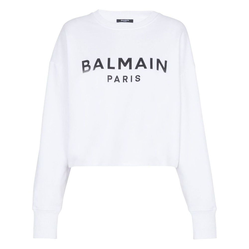 Balmain Logo-print cotton sweatshirt Topwear