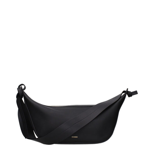 Jil Sander Black Leather Shoulder Bag