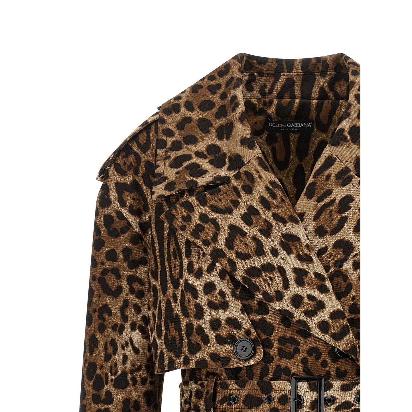 Dolce & Gabbana Brown Cotton Coat