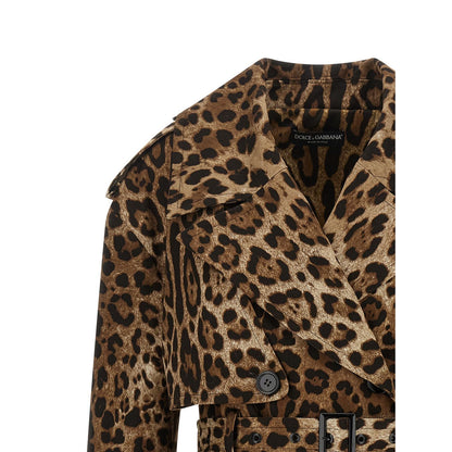 Dolce & Gabbana Brown Cotton Coat